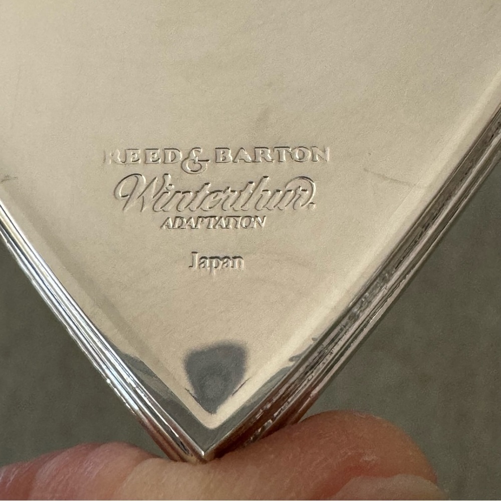 REED & BARTON Vintage Silverplated Trinket Heart Box Engraved “HSJ” or “HJS” - Picture 5 of 14